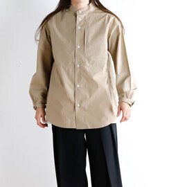 nisica|nisica ニシカ NIS-1365 バンドカラーシャツ 無地 長袖