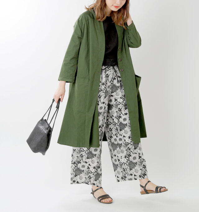 model kanae:167cm / 48kg
color : olive / size : F