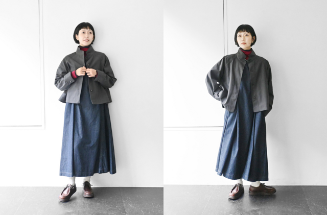 身長:161cm【左:サイズ2 右:サイズ3】
