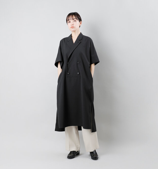 model saku：163cm / 43kg 
color : black / size : 0