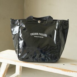 FREDRIK PACKERS|#11 DUCK PVC TOTE 23 ダックPVCトートバッグ FPDC-TT37-BKNO ショルダーバッグ ミニバッグ 2WAY dp-tote-23