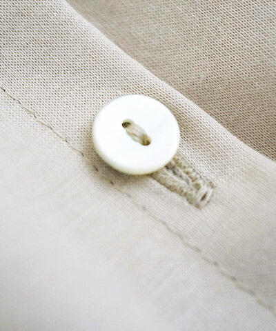 Mochi｜organic cotton cut & saw blouse  [chalk]
