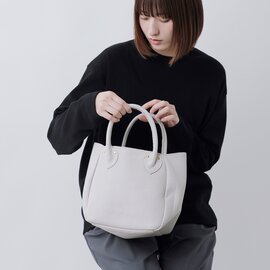 MARINE DAY|イタリーシュリンク カウレザー トートバッグ PLUM plum