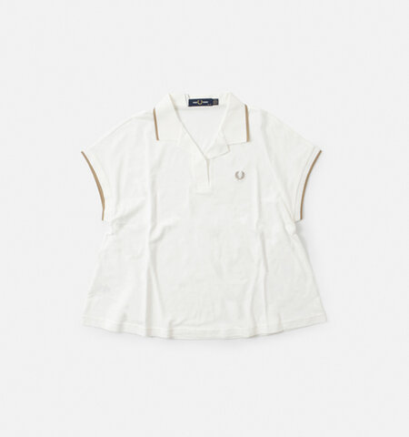 FRED PERRY｜コットン 鹿の子 オープンカラー ポロシャツ “Open-Collar Polo Shirt” g7142-mt