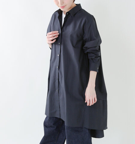 MidiUmi|メガスプレッドコットンシャツワンピース 1-736181-hm