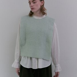 doux bleu|アルパカニットベスト DB-2558-056