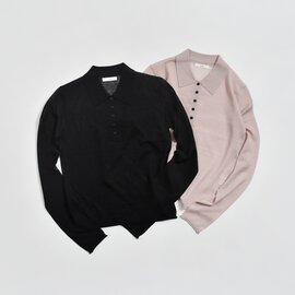anuke|シアー ポロニット Sheer Polo Knit 62620508