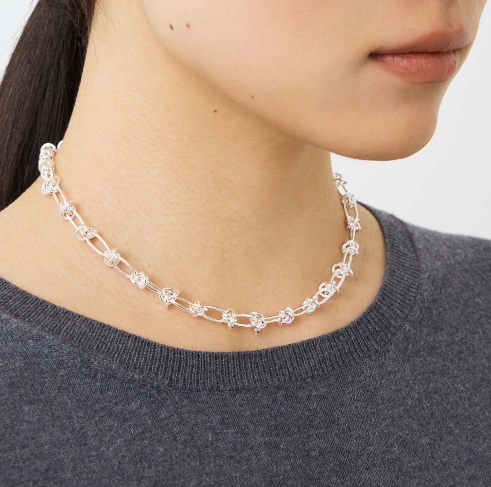 quip queint｜oval sway choker シルバー925 チョーカー ネックレス 