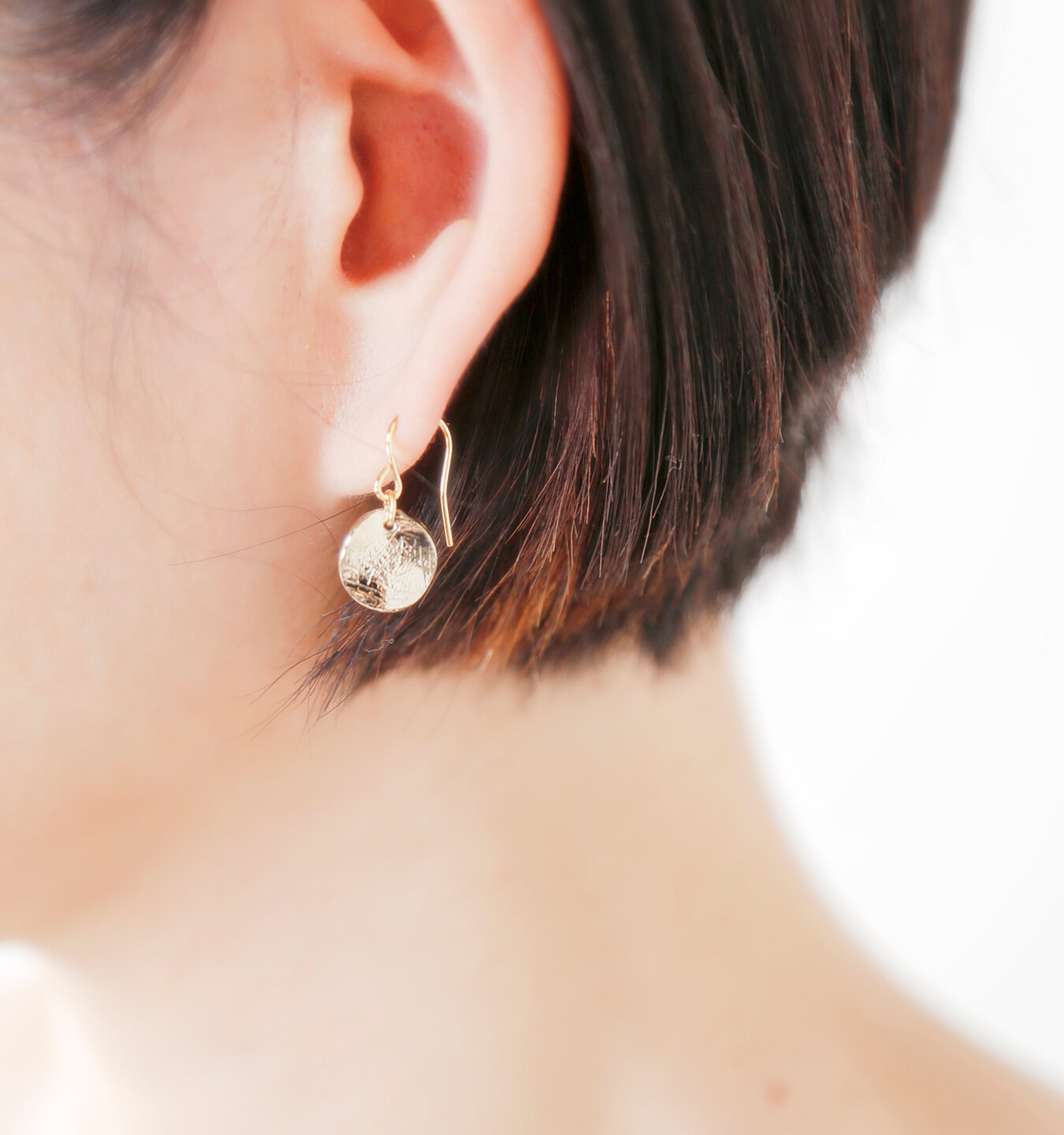 JoliMicare｜ゴールドチップピアスイヤリング“Gold chip earring” gdc0201-mm Piu di  aranciato(ピウディアランチェート) キナリノモール
