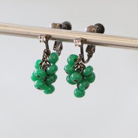 SISI|vintege bijou earrings green イヤリング