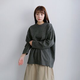 FIR MUM|メランジウールヘリンボーン ジャガードダブルジャージー アークヨーク Tシャツ hr-fr1102tf