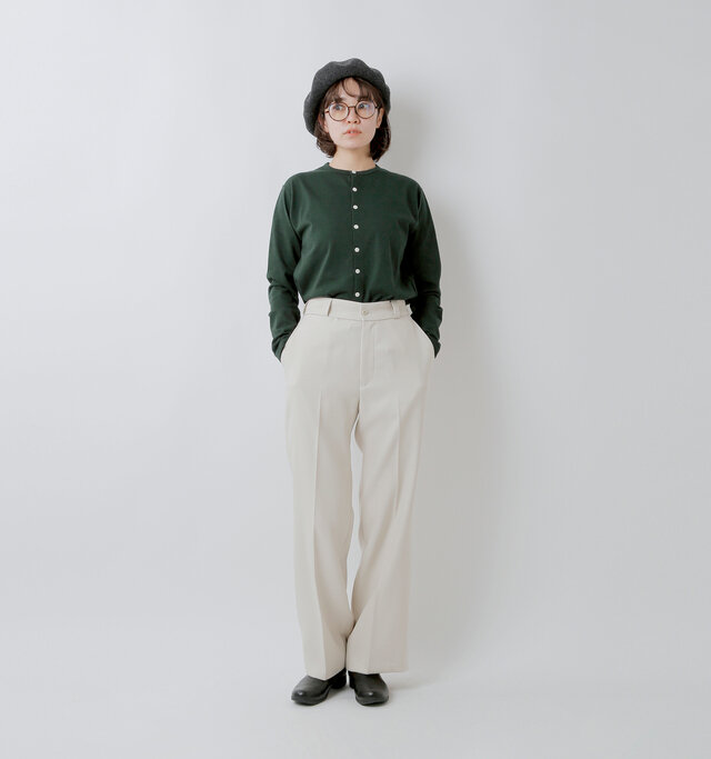 model saku：163cm / 43kg 
color : green / size : 1