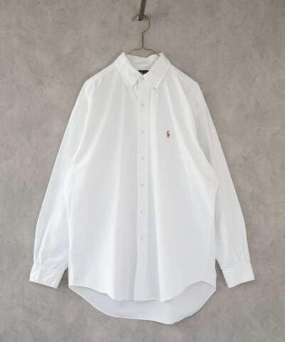 RALPH LAUREN|古着コットン ホワイトシャツ 32