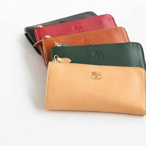 IL BISONTE|L字ラウンドファスナーレザーロングウォレット 長財布 54162304540