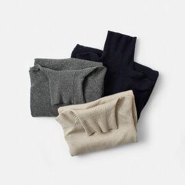 SOIL|ウール ドルマン スリーブ タートルネック ニット プルオーバー gnsl24512-tr