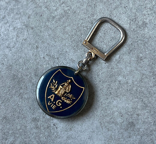 ブルボンキーホルダー A.G.VIE 1960年代フランス製 ブルボン社 Bourbon(ネコポス配送)