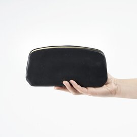FOLNA RD|ソフトレザー 天溝がま口ロング財布