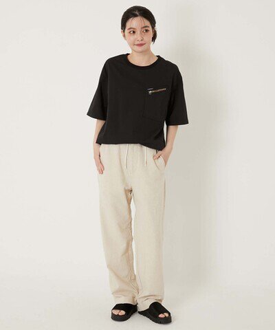 HOLLYWOOD RANCH MARKET|フィールソーグッド プルオーバーシャツ BLACK 半袖 夏Tシャツ 黒 日本製 seilin sale