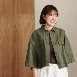 SACRA|コットンホースクロス クロップドシャツ COTTON HORSE CLOTH CROPPED SHIRT 126208071 サクラ