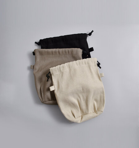 Ense|2wayショルダーカゴバッグ用 ジュートキャンバス インナーバッグ k001-innerbagcanvas