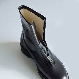 BEAUTIFUL SHOES｜キップレザー フロントジップ ブーツ “FRONT ZIP BOOTS” front-zip-boots