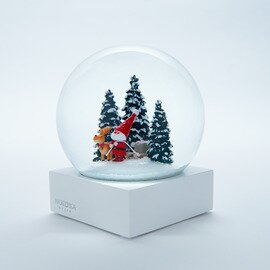 Nordika Design｜ニッセ クリスマス スノードーム（ そりをひいたサンタ)