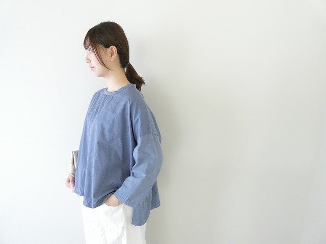 prit|サイロプレミアム×ブロード切替7分袖ビッグプルオーバー(91635)