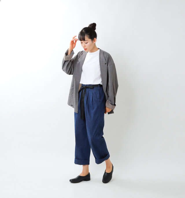model mizuki:168cm / 50kg
color : indigo / size : S
