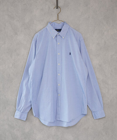 RALPH LAUREN|古着コットン ブルーシャツ91