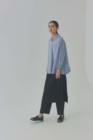 doux bleu｜ラミーラップスカートパンツ　DB-2415-024