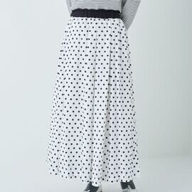 PONT DE CHALONS|刺繍タックギャザースカート