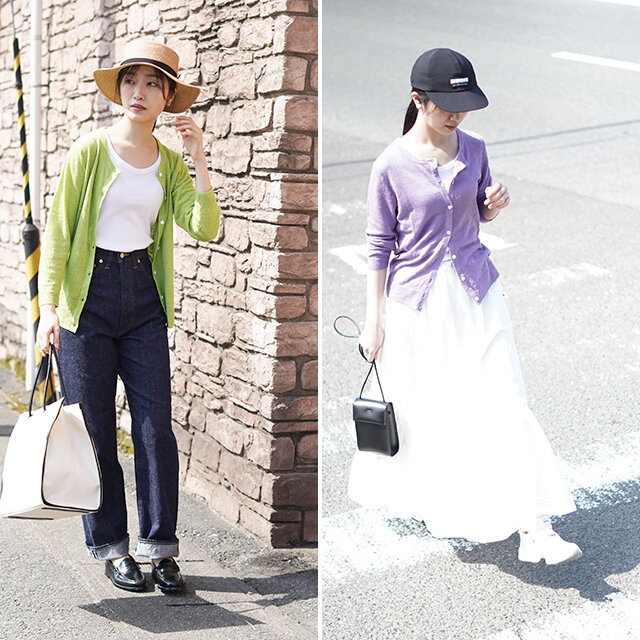 lime green(col.33/別注色) / lilac(col.63/別注色)