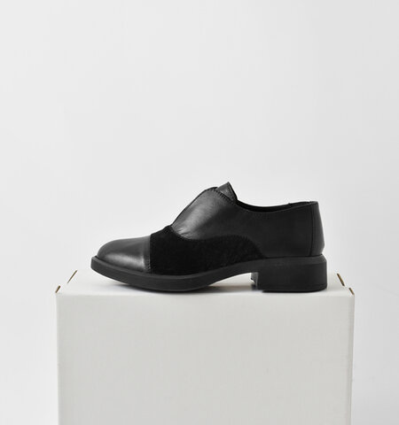 BARI|レザー ヘアポニー 切替 ラバーソール シューズ 98-bar-ariza22