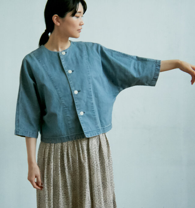 モデル165cm 着用サイズ:0(VINTAGE WASH)