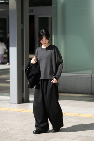 MidiUmi|wide knit pullover
