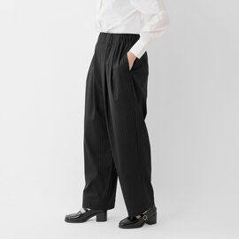 Audrey and John Wad|ウーステッドライク ストライプ イージー パンツ l5316