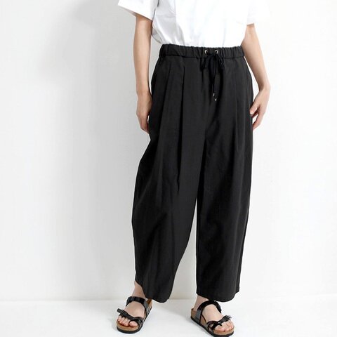 MUSUBI|ゆったり2タックテーパードパンツ 和晒 コットン