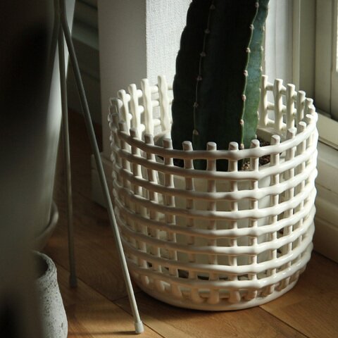 Ferm Living|Ceramic Basket(セラミックバスケット/センターピース) 日本正規販売店品【お取り寄せ】