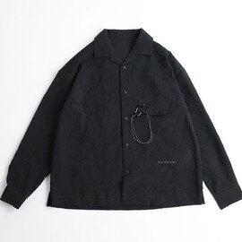and wander|and wander アンドワンダー washer pleated open LS shirt ワッシャープリーツシャツ 長袖 5745183066