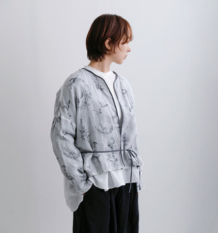 Gauze#|ラミーリネン リバーシブル ローブ Florence ROBE g1206