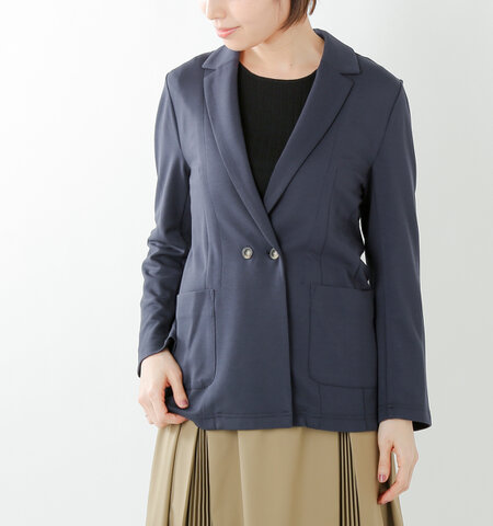 NOMBRE IMPAIR|ポンチ度詰めハイストレッチロングWジャケット 01-1-02-200-9-1-rf