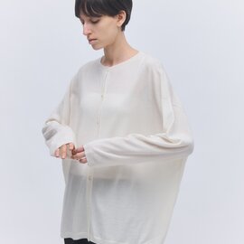 elegancese|Wool cashmere box-cardigan │カシミヤ ニット カーディガン