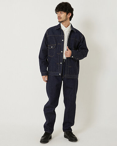 BLUE BLUE|PP03 MODスーピマ セルビッチデニム ワイドテーパードジーンズ