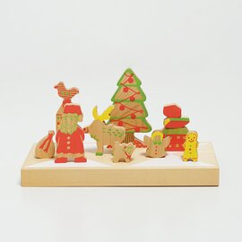 fujisen|12月 遊び飾り。クリスマス 冬 木製製品 インテリア 雑貨 積み木 おもちゃ 日本製 ギフト プレゼント fujisen
