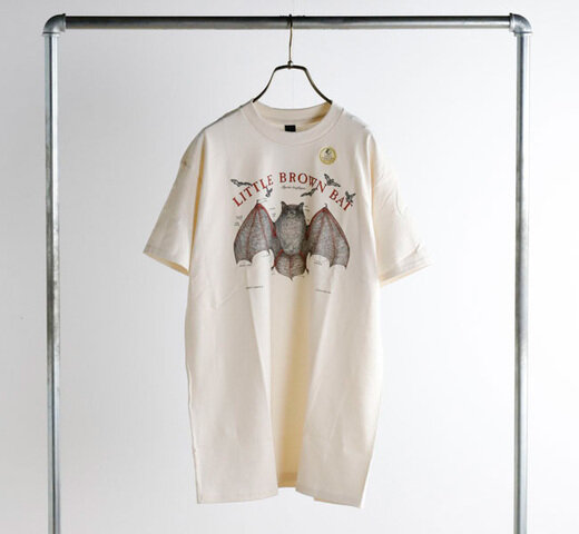 Liberty Graphics|LIBERTY GRAPHICS リバティーグラフィックス アートシルクプリントTシャツ Little Brown Bat 202