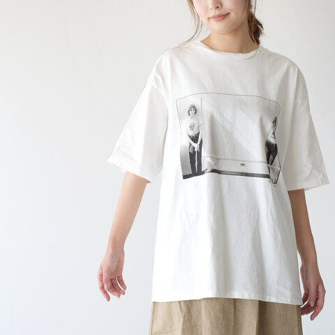 CAL O LINE|フォト プリント Tシャツ MARIANNE AND MARYKAY SHORT SLEEVE TEE 半袖 CJW-010S キャル オー ライン