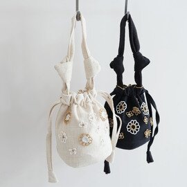 EARTH MADE|FLOWER BEADED BAG