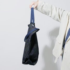 ENGINEERED GARMENTS｜デニム フローラル プリント キャリーオール トートバッグ “Carry All Tote” or457-ma