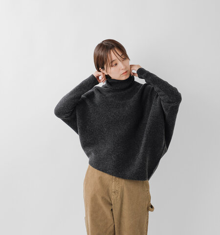 le ciel de HARRISS|ウール タートルネック ニット プルオーバー bn252-13403
