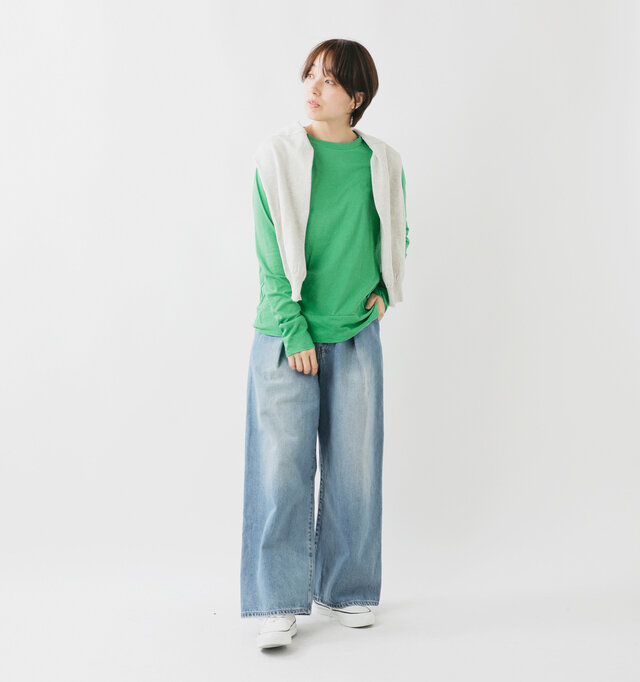 model ai：166cm / 47kg 
color : green / size : F